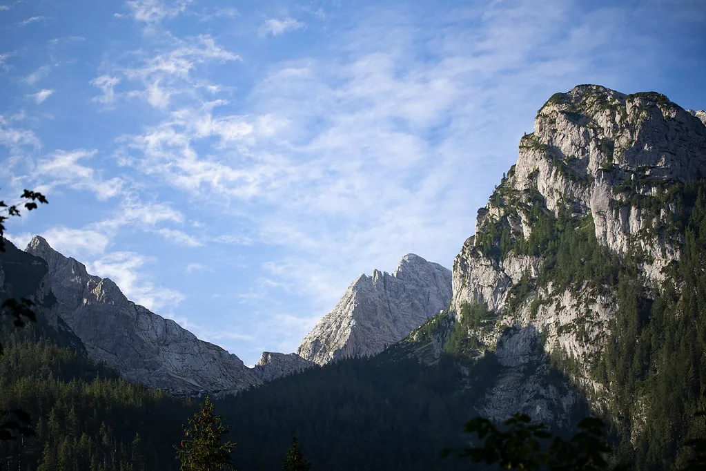 Bergpanorama in den Alpen