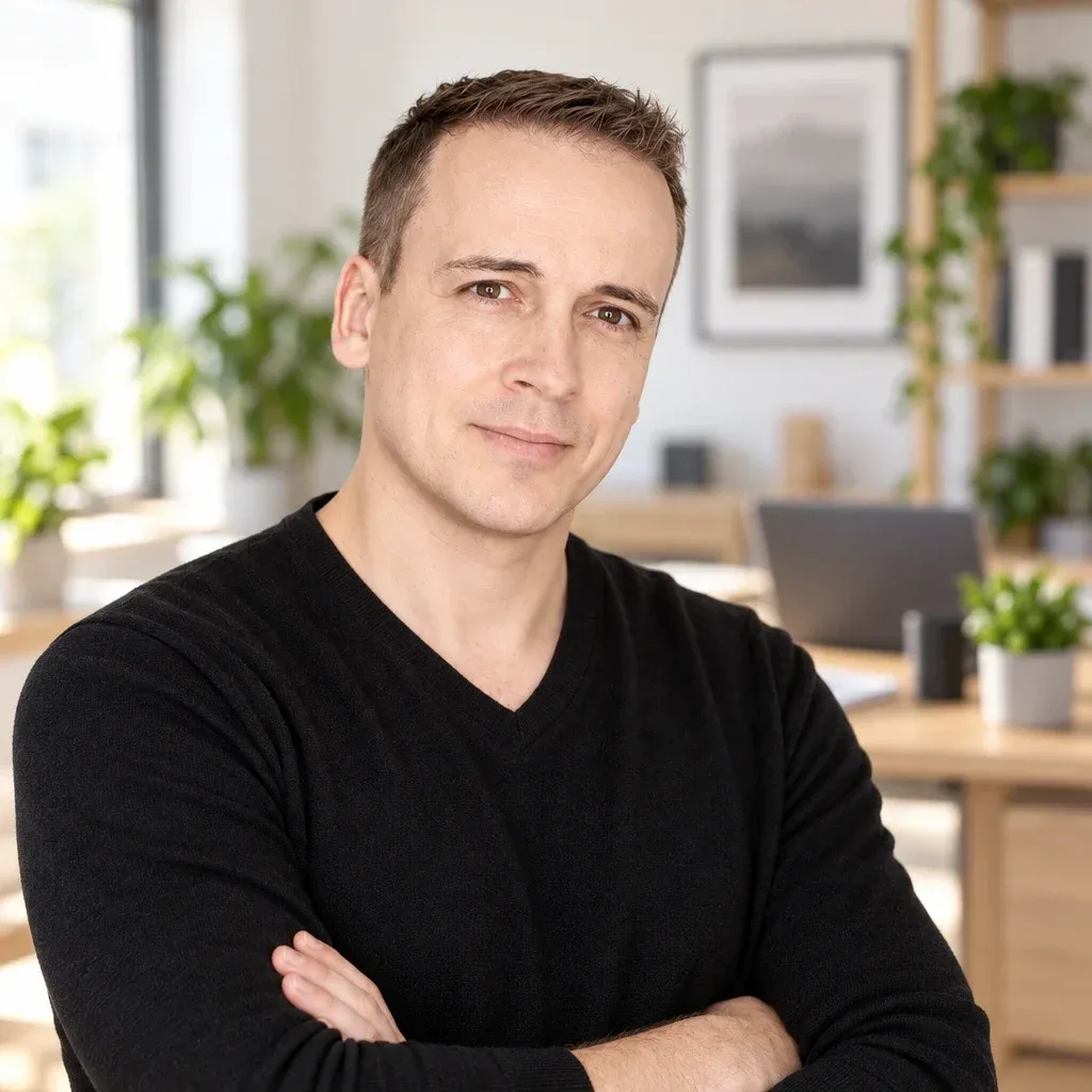 Christian Galster in seinem Büro