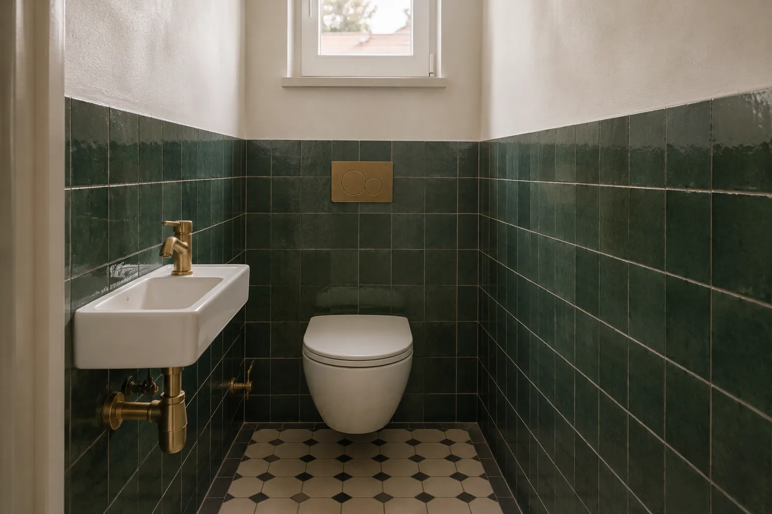Gäste-WC im Altbau nach der Modernisierung