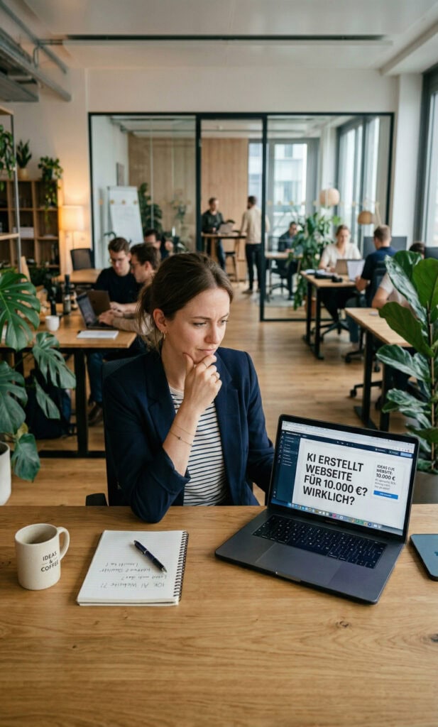 ki erstellt webseite